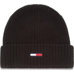Czapka TOMMY JEANS - Tju Basic Rib Beanie AU0AU00300 002. Czarne czapki męskie Tommy Jeans, bez wzorów, z bawełny. Za 129,00 zł.