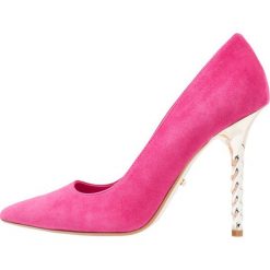 Dune London ASPIRATION Szpilki pink. Czerwone czółenka damskie marki Dune London, bez wzorów, z weluru, klasyczne, bez obcasa, na szpilce, bez zapięcia. Za 509,00 zł.