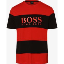 BOSS - T-shirt męski – Tiburt 133, czerwony. Czerwone t-shirty męskie Boss, m, w paski, bez kołnierzyka. Za 245,95 zł.