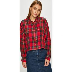 Levi's - Koszula. Czerwone bluzki damskie Levi's®, s, bez wzorów, z bawełny, klasyczne, z klasycznym kołnierzykiem, z długim rękawem. W wyprzedaży za 159,90 zł.