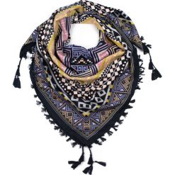 Chusty damskie: Art of Polo Chusta damska Aztec geometry czarno żółta
