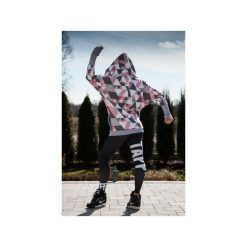 Boomber Triangle. Szare bluzy damskie marki Taff.one, s, bez wzorów, z jeansu, bez rękawów, bez kaptura. Za 299,00 zł.