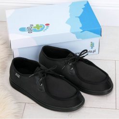 Dr Orto 871M004 Befado Ortopedyczne Zdrowotne. Półbuty męskie DR ORTO, bez wzorów, z tworzywa sztucznego, bez zapięcia. Za 95,00 zł.