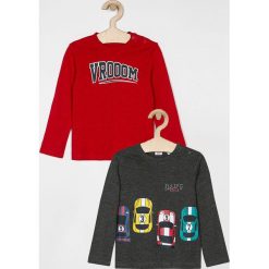 Blukids - Longsleeve dziecięcy 68-98 cm (2-pack). Szare t-shirty chłopięce Blukids, z nadrukiem, z bawełny, z długim rękawem. W wyprzedaży za 29,90 zł.