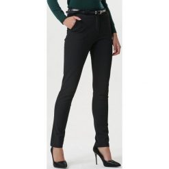 Czarne Spodnie Braeburn. Czarne spodnie damskie Born2be, s, w paski, z tkaniny, eleganckie. Za 119,99 zł.
