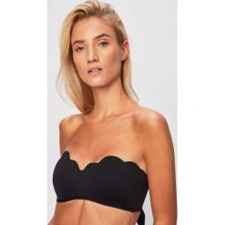 Seafolly - Biustonosz kąpielowy Petal Edge. Czarne stroje kąpielowe damskie Seafolly, bez wzorów, z elastanu. Za 339,90 zł.