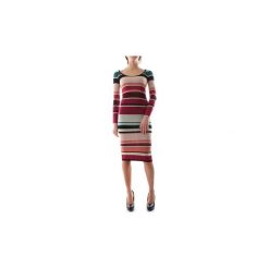 Sukienki długie Elisabetta Franchi AM39M87E2. Sukienki damskie Elisabetta Franchi, m, bez wzorów, bez kołnierzyka, bez rękawów, długie. Za 916,81 zł.