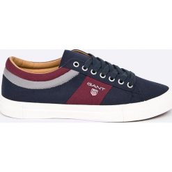 Gant - Tenisówki Hero. Niebieskie tenisówki męskie marki GANT, ze skóry, na sznurówki. W wyprzedaży za 249,90 zł.