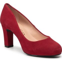 Półbuty UNISA - Numis Classic F19 Ks Bouquet. Czerwone półbuty damskie Unisa, bez wzorów, ze skóry, eleganckie, bez obcasa, na obcasie, bez zapięcia. Za 389,00 zł.