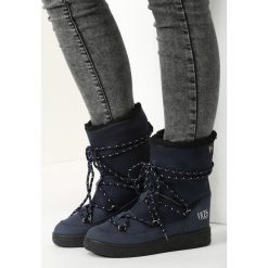 Granatowe Śniegowce Night Magic. Niebieskie buty zimowe damskie marki vices. Za 89,99 zł.