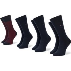 Zestaw 4 par wysokich skarpet unisex TOMMY HILFIGER - Tommy Original 492001001 085. Niebieskie skarpetki damskie TOMMY HILFIGER, bez wzorów, z elastanu. Za 109,99 zł.