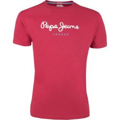 T-Shirt Pepe Jeans Eggo Crew Red. Czerwone t-shirty męskie Pepe Jeans, m, bez wzorów, z jeansu, klasyczne, z klasycznym kołnierzykiem. Za 89,00 zł.