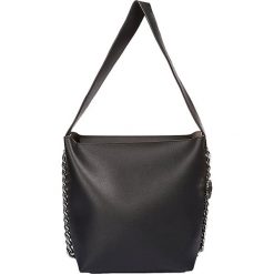 Torebki klasyczne damskie: Skórzana torebka "Avelino" w kolorze czarnym - 30 x 27 x 8 cm