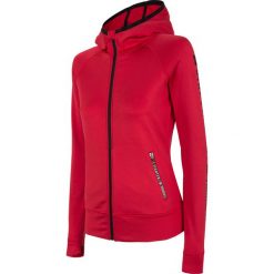 Bluza damska BLD004 - czerwony. Czerwone bluzy damskie 4f, bez wzorów, z dzianiny, bez rękawów, z kapturem. Za 149,99 zł.