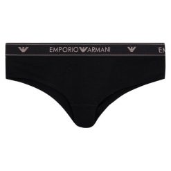 Figi klasyczne Emporio Armani Underwear 163225 9A317 00020. Czarne figi damskie Emporio Armani Underwear, xl, bez wzorów, z elastanu. W wyprzedaży za 99,00 zł.