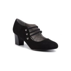 Clara Barson WYL1141S-3. Czarne półbuty damskie z materiału. Za 89,99 zł.