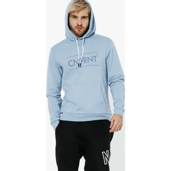 Confront Bluza Big Logo Hoodie , niebieski, rozmiar S. Niebieskie bluzy męskie Confront, s, z nadrukiem, z bawełny, klasyczne, z kapturem, bez rękawów, z kapturem. W wyprzedaży za 69,99 zł.