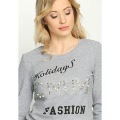 Bluzki asymetryczne: Szara Bluzka Fashion Holidays