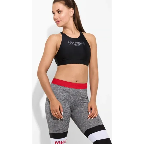 Wake Up & Squat Bra Active Top , czarny, rozmiar SM. Czarne topy damskie WAKE UP and SQUAT, s, bez wzorów, z elastanu, bez kołnierzyka. W wyprzedaży za 79,99 zł.