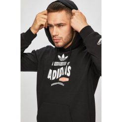 Adidas Originals - Bluza. Czarne bluzy męskie adidas Originals, s, z nadrukiem, z bawełny, z kapturem, bez rękawów, z kapturem. W wyprzedaży za 269,90 zł.