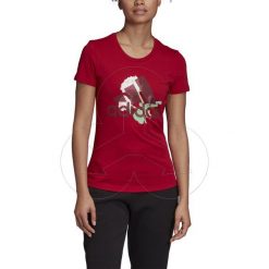Koszulka damska ADIDAS Flower bawełna ED6162. Koszule damskie Adidas, z nadrukiem, z bawełny, bez kołnierzyka, bez rękawów, bez kaptura. Za 89,99 zł.