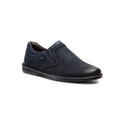 LASOCKI FOR MEN MI07-A662-A523-13. Niebieskie półbuty męskie ze skóry. Za 179,99 zł.