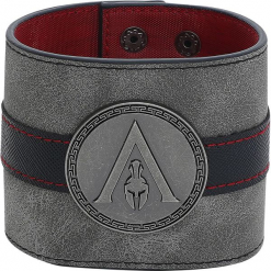 Assassin's Creed Odyssey - Metal Badge Wristband Bransoletka czarny. Czarne bransoletki damskie na nogę metalowe. Za 99,90 zł.