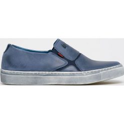 Lee Cooper - Buty. Niebieskie buty sportowe męskie Lee Cooper, ze skóry, bez zapięcia. Za 329,90 zł.