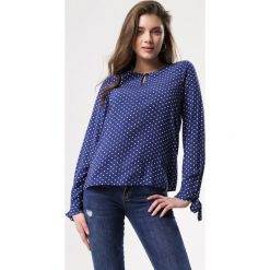 Granatowa Bluzka Singleness. Szare bluzki damskie Born2be, xl, bez wzorów, z okrągłym kołnierzem, z długim rękawem. Za 69,99 zł.