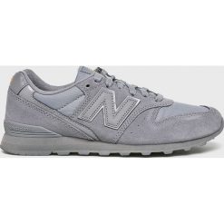 New Balance - Buty WL996FC. Szare buty sportowe damskie New Balance, bez wzorów, ze skóry, sportowe. W wyprzedaży za 299,90 zł.