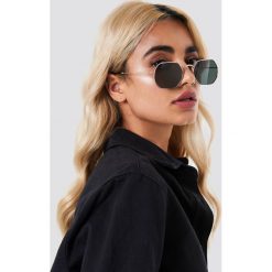 NA-KD Accessories Okulary przeciwsłoneczne Octagon - Black. Czarne okulary przeciwsłoneczne damskie aviatory NA-KD Accessories. Za 60,95 zł.