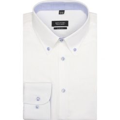 Koszula mells 2257 długi rękaw slim fit biały. Białe koszule męskie marki Recman, m, bez wzorów, bez kołnierzyka, z długim rękawem. Za 69,99 zł.