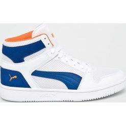 Puma - Buty Rebound LayUp Mesh. Białe sneakersy męskie Puma, z gumy, na sznurówki. W wyprzedaży za 199,90 zł.