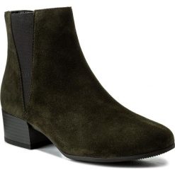 Botki GABOR - 72.812.34 Bottle. Zielone buty zimowe damskie Gabor, z materiału, na obcasie. W wyprzedaży za 309,00 zł.
