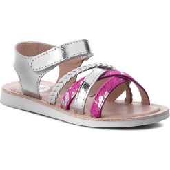 Sandały GIOSEPPO - Merilada 38894-13 Fuchsia/Pony. Szare sandały dziewczęce Gioseppo, ze skóry, bez zapięcia. W wyprzedaży za 109,00 zł.