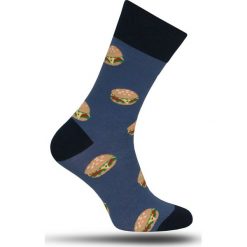 Skarpetki More - Hamburgery - Niebieski, Męskie SKMORE142079hamburger. Niebieskie skarpetki męskie More, z tkaniny. Za 16,90 zł.