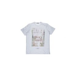 T-shirty męskie: t-shirt męski gładki, z printem