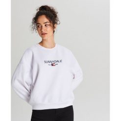 Bluza oversize z panelami - Kremowy. Białe bluzy damskie Cropp, s, bez wzorów, bez rękawów, bez kaptura. Za 89,99 zł.
