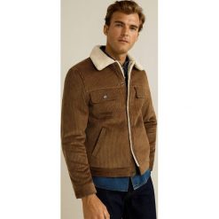 Mango Man - Kurtka Morys. Brązowe kurtki męskie bomber Mango Man, l. Za 269,90 zł.