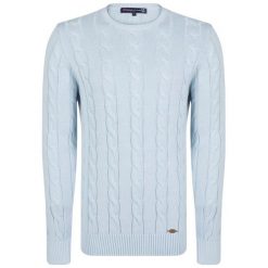 Giorgio Di Mare Sweter Męski, Xxxl, Jasnoniebieski. Szare swetry klasyczne męskie marki Giorgio di Mare, m, z dzianiny. Za 209,00 zł.