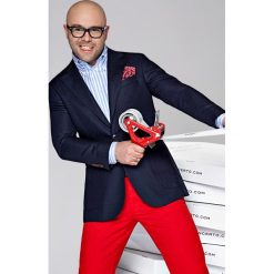 Marynarka MR. CHIC. Brązowe marynarki męskie LANCERTO, na lato, m, bez wzorów, z wiskozy, vintage. W wyprzedaży za 599,00 zł.