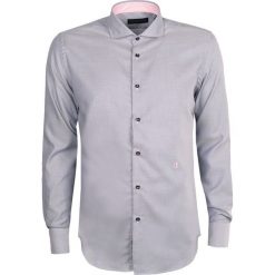 Trussardi Koszula "Slim". Koszule męskie Trussardi, m, bez wzorów, z tkaniny, z kontrastowym kołnierzykiem, bez rękawów. Za 189,00 zł.