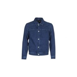 Kurtki jeansowe Tommy Jeans TJM STREET TRUCKER JKT. Niebieskie kurtki męskie Tommy Jeans, s, bez wzorów, z jeansu, street, bez kaptura. Za 527,20 zł.