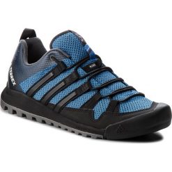 Buty adidas - Terrex Solo AC7885 Blubea/Cblack/Legink. Czarne buty trekkingowe męskie marki Adidas, do piłki nożnej. W wyprzedaży za 379,00 zł.