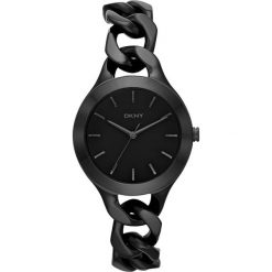 Zegarki damskie: RABAT ZEGAREK DONNA KARAN NEW YORK GRAPHIC BLACK NY2219