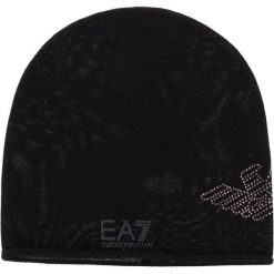 Czapka EA7 EMPORIO ARMANI - 285547 8A731 39220 Jet Black. Czarne czapki damskie marki EA7 Emporio Armani, z wełny. W wyprzedaży za 219,00 zł.