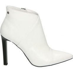 Botki - 19-59 PEL BIA. Szare botki damskie skórzane Venezia. Za 379,00 zł.