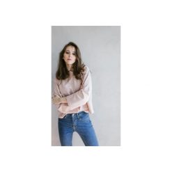 Bluza Lena Salmon. Brązowe bluzy damskie Hello rabbit, s, bez wzorów, ze lnu, bez rękawów, bez kaptura. Za 229,00 zł.