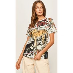 Silvian Heach - T-shirt. Bluzki damskie Silvian Heach, s, bez wzorów, z poliesteru, klasyczne, z okrągłym kołnierzem. Za 199,90 zł.