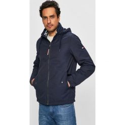 Tommy Jeans - Kurtka. Niebieskie płaszcze męskie Tommy Jeans, m, bez wzorów, z elastanu, krótkie, bez kaptura. Za 649,90 zł.
